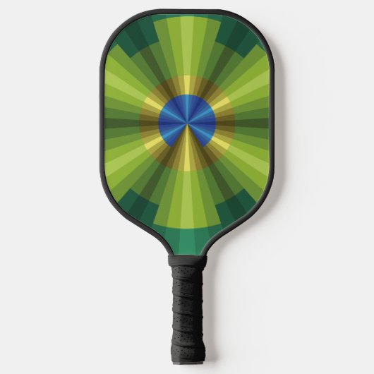 Peacock Illusie Pickleball Paddle (Voorkant)