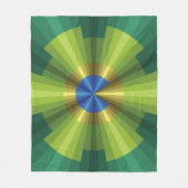 Peacock Illusion Fleece Blanket Deken (Voorkant)