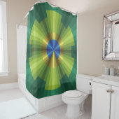 Peacock Illusion Shower Curtain Douchegordijn (In situ)