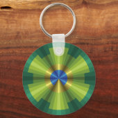 Peacock Illusion Sleutelhanger (Voorkant)