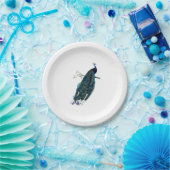  Peacock Illustratie Papieren Bordje (Feest)