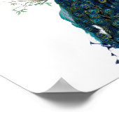  Peacock Illustratie Poster (Hoek)