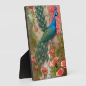 Peacock in Abriot Roos Garden Fotoplaat (Zijkant)