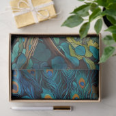 Peacock in de bossen tissuepapier (Geschenk)