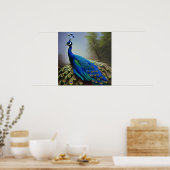 Peacock in Natuur Poster (Keuken)