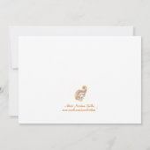 Peacock in Paisley Henna Art Invitation (Dos)