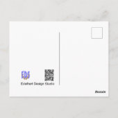 Peacock in Tree DIY Briefkaart (Achterkant)