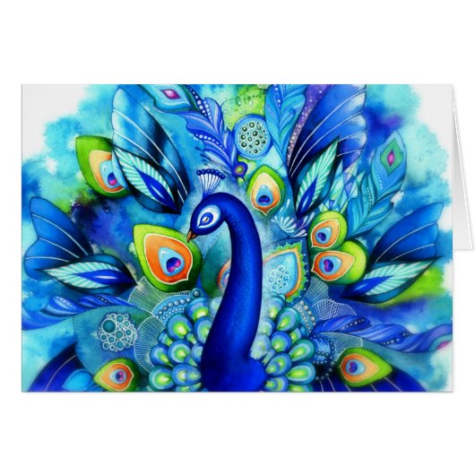 Peacock in voltallige bloom (Voorkant Horizontaal)