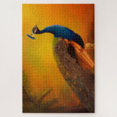 Peacock in zonneschilderkunst legpuzzel (Verticaal)