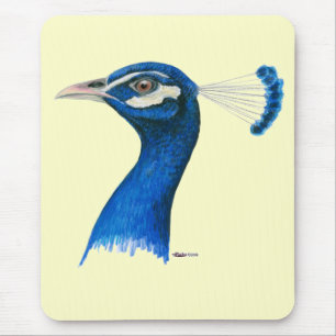 Peacock: Indiaans blauw Muismat