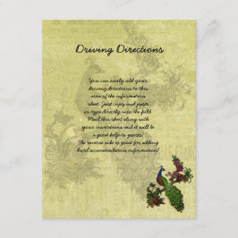 Peacock informatieblad Informatiekaartje