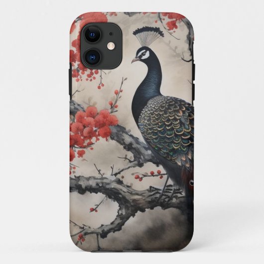 Peacock iPhone case (Achterkant)