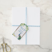 Peacock jasmijn boog Indiase bruiloft mehndi gunst Cadeaulabel (Met Touw)