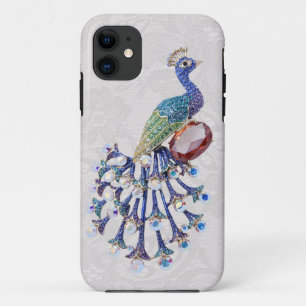 Peacock Jewel Afbeelding Paisley Lace Foto iPhone 11 Hoesje