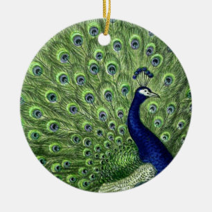 Peacock Keramisch Ornament