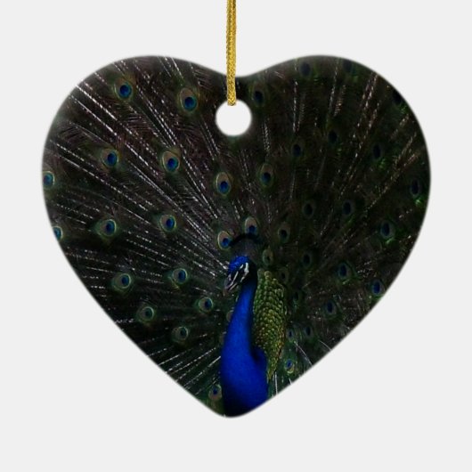 Peacock Keramisch Ornament (Achterkant)