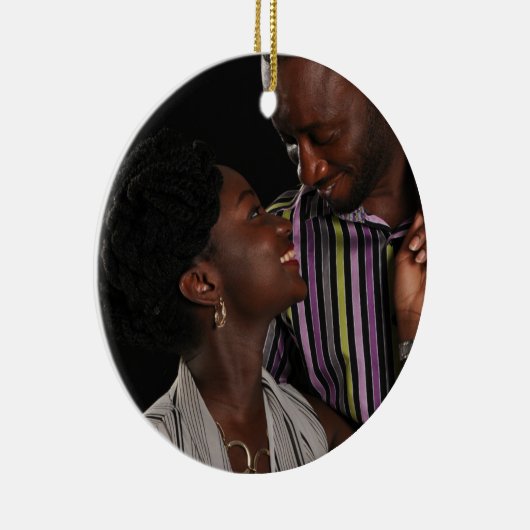 Peacock-kerstfeestdag — feestelijke feestdag keramisch ornament (Rechts)