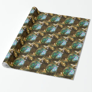 Peacock Kerstmis Cadeaupapier