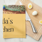 Peacock Kitchen Towel Theedoek (Quarter Fold)