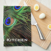Peacock Kitchen Towels Simple Kitchen Towel Theedoek (Quarter Fold)