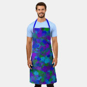 Peacock-kleur Schort (Gedragen)