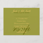Peacock Lace Cocktail Party Briefkaart Invitations (Achterkant)