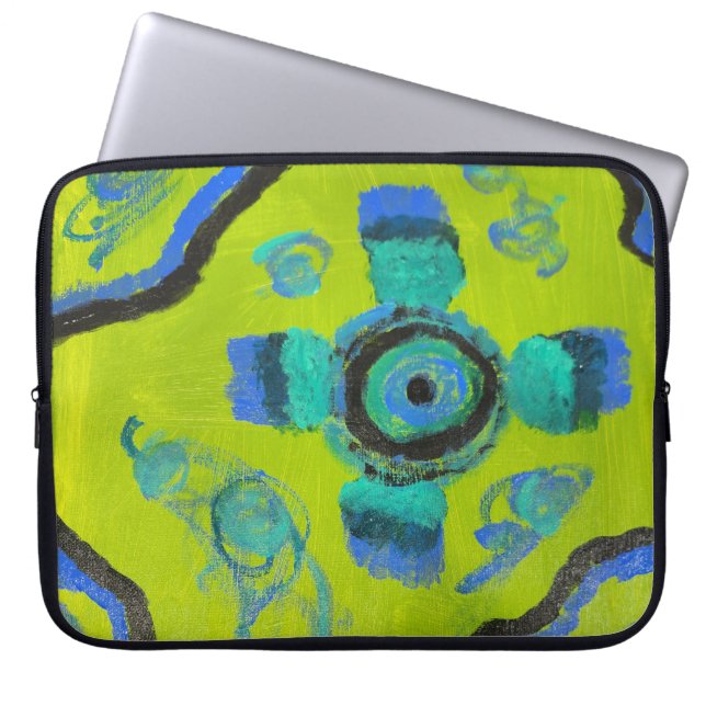 Peacock Laptop Sleeve (Voorkant)