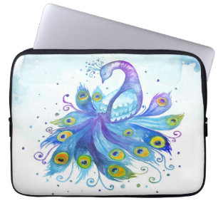 Peacock-laptophoes Laptop Sleeve