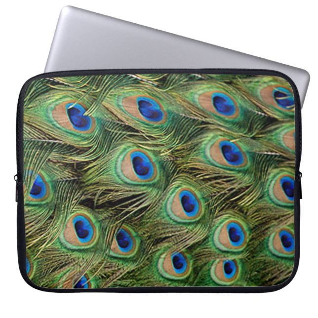 Peacock-laptophoes Laptop Sleeve (Voorkant)