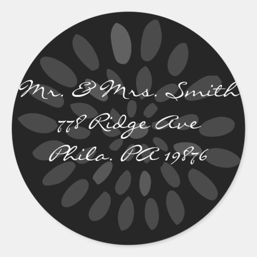 Peacock Love Bird Weduwen Reply Card Sticker Seal (Voorkant)