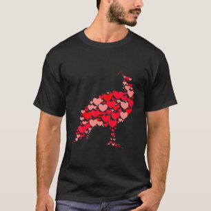 Peacock Lover Cute Love Hearts Animals Couples Val T-shirt