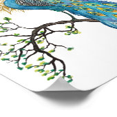 Peacock Mandala 8x10 afdrukken Poster (Hoek)