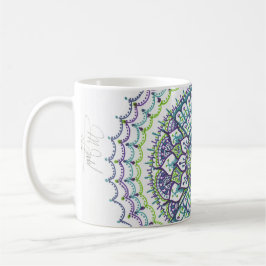 Peacock Mandala Coffee Mok