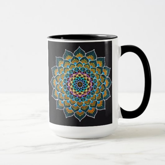 Peacock Mandala Mug (Droite)