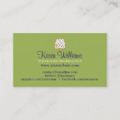 Peacock Mandala Pattern Visitekaartje (Achterkant)