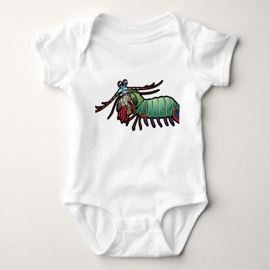 Peacock Mantis Shrimp Romper (Voorkant)