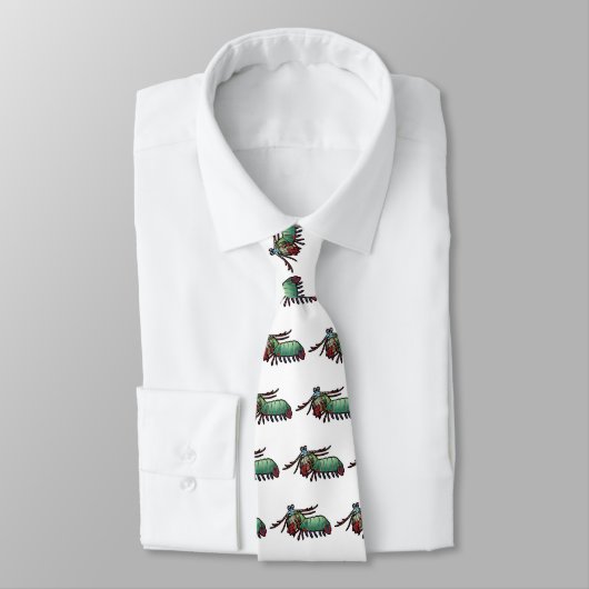 Peacock Mantis Shrimp Stropdas (Gebonden)