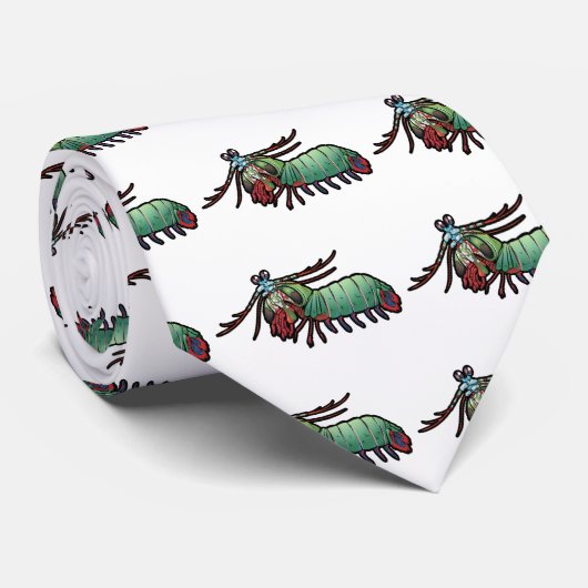 Peacock Mantis Shrimp Stropdas (Opgerold)