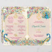 Peacock mariage hindou détails programme rituels (Devant / Derrière)