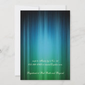 Peacock Masquerade Bridal Shower Uitnodiging (Achterkant)