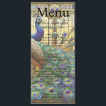 Peacock Maximalist Fancy Luxe Mariage Menu<br><div class="desc">Ces menus époustouflants de paons de mariage sont l'ajout parfait à votre journée parfaite! Moshiach maintenant !</div>