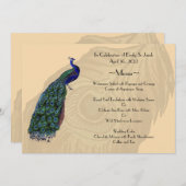 Peacock-menukaarten Kaart (Voorkant / Achterkant)