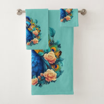 Peacock met perzik Rozen