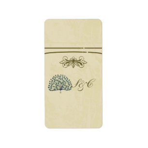 Peacock Mini Snoep Bar Wrapper Etiket