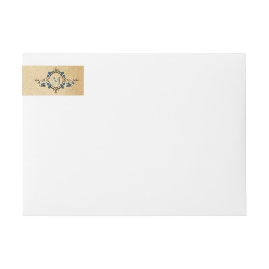 Peacock Monogram Bruiloft (Voorkant)