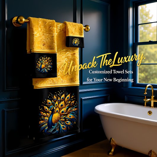 Peacock montrant le Plumage bleu et jaune