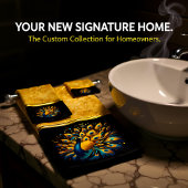 Peacock montrant le Plumage bleu et jaune