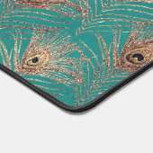 Peacock motif parties scintillant or turquoise élé (Coin)
