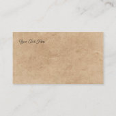 Peacock Natuurhistorisch Print Visitekaartje (Achterkant)