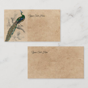 Peacock Natuurhistorisch Print Visitekaartje